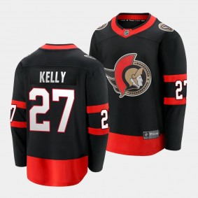 Ottawa Senators Parker Kelly Home Black Premier Breakaway Jersey Men's