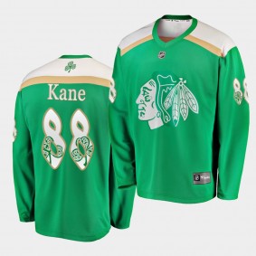 Patrick Kane Blackhawks #88 St. Patrick's Day Replica Jersey Green