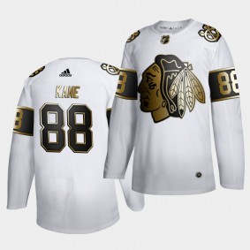 Patrick Kane NHL Blackhawks #88 Golden Edition Limited Jersey White