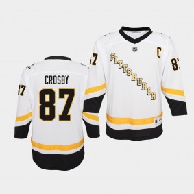 Sidney Crosby Pittsburgh Penguins 2021 Reverse Retro White Special Edition Youth Jersey