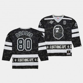 Los Angeles Kings NHL BAPE Mitchell Ness Pierre-Luc Dubois Black #80 Camo Jersey