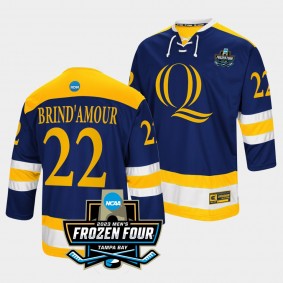 Skyler Brind'Amour Quinnipiac Bobcats 2023 NCAA Frozen Four Navy Ice Hockey Jersey 22