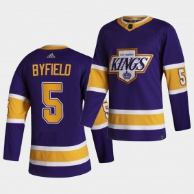 Los Angeles Kings 2021 Reverse Retro Quinton Byfield Purple Authentic Jersey