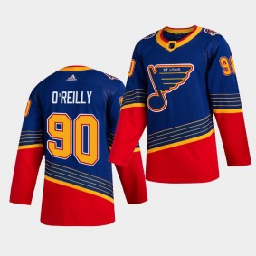 Ryan O'Reilly #90 Blues 90s Vintage 2019-20 Authentic Men's Jersey