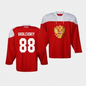 Andrei Vasilevskiy Russia Team 2019 IIHF World Championship Red Jersey