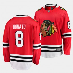 Chicago Blackhawks Ryan Donato Home Red Breakaway Player Jersey Men's