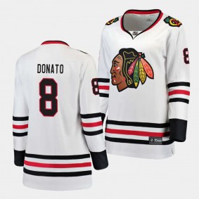 Ryan Donato Chicago Blackhawks Away Women Breakaway Player 8 Jersey