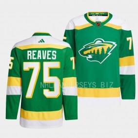 Ryan Reaves Minnesota Wild 2022 Reverse Retro 2.0 Green #75 Authentic Primegreen Jersey Men's