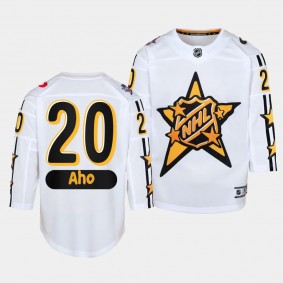 Sebastian Aho Carolina Hurricanes Youth Jersey 2024 NHL All-Star Game White Premier Jersey