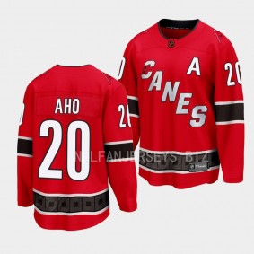 Carolina Hurricanes Sebastian Aho Special Edition 2.0 2022 Red Breakaway Retro Jersey Men's