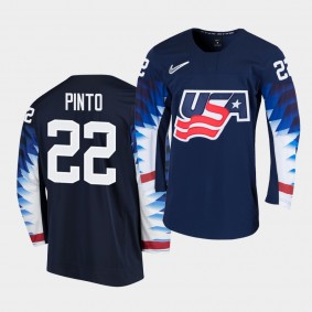 Shane Pinto 2020 IIHF World Junior Championship #22 Black Jersey