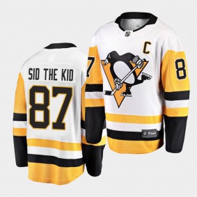 Sidney Crosby #87 Penguins Nickname White Sid the Kid Jersey