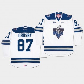 Rimouski Oceanic Sidney Crosby White Away Jersey