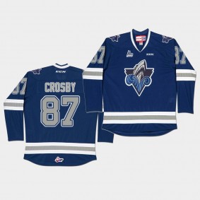 Rimouski Oceanic Sidney Crosby Navy Home Jersey