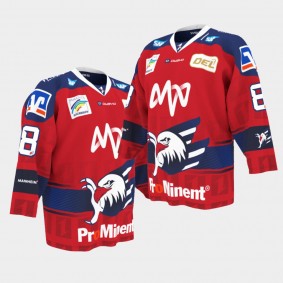 DEL Saginaw Spirit Tim Stützle Red 2020 Draft Jersey