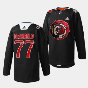 Carolina Hurricanes 2024 Black Excellence Tony DeAngelo #77 Black Jersey Limited Edition