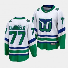 Carolina Hurricanes Tony DeAngelo Whalers White Premier Breakaway Jersey Men's