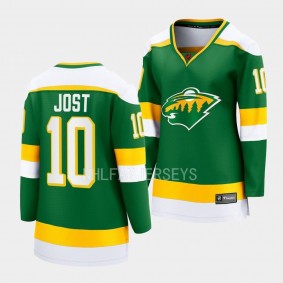 Tyson Jost Minnesota Wild 2022 Special Edition 2.0 Women Breakaway 10 Jersey Retro