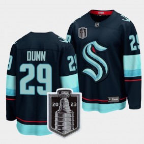 Seattle Kraken Vince Dunn 2023 Stanley Cup Playoffs Blue Home Jersey Men's