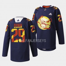 Seattle Kraken 2023 Lunar New Year Vince Dunn #29 Navy Jersey Jade Rabbit