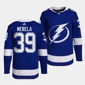 Waltteri Merela Tampa Bay Lightning Home Blue #39 Primegreen Authentic Pro Jersey Men's