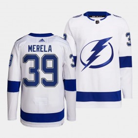 Waltteri Merela Tampa Bay Lightning Away White #39 Primegreen Authentic Pro Jersey Men's