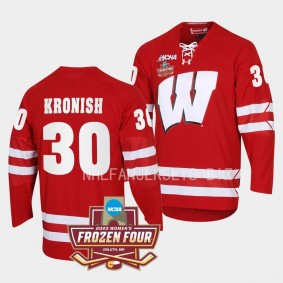 Wisconsin Badgers Cami Kronish 2023 NCAA National Champions Red Womens Ice Hockey Jersey