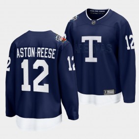 Zach Aston-Reese Toronto Maple Leafs 2022 Heritage Classic Navy Breakaway Player Jersey Men's